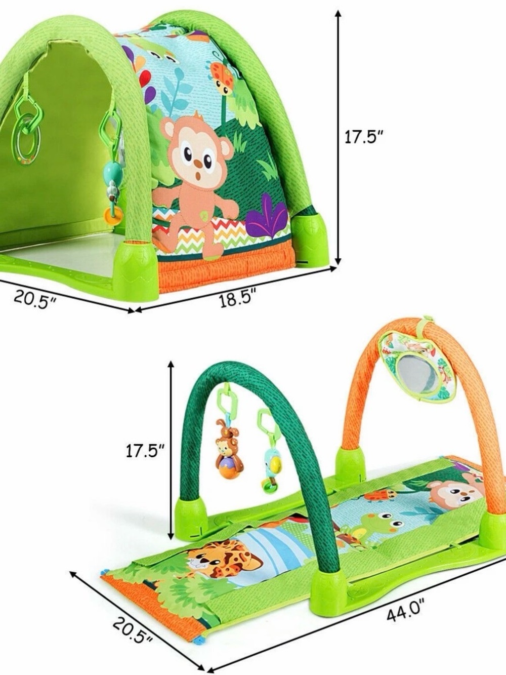 4-in-1 Activity Gym Play Mat Baby Activity Center